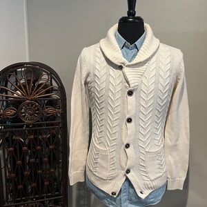 H&M Cable Knit Shawl Collar Cardigan
